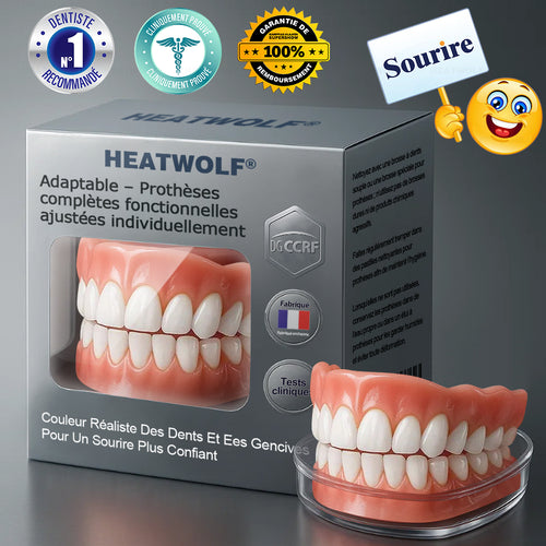 ✅ Fabriqué et expédié depuis la France | HEATWOLF® Prothèses Complètes Fonctionnelles sur Mesure et Adaptables