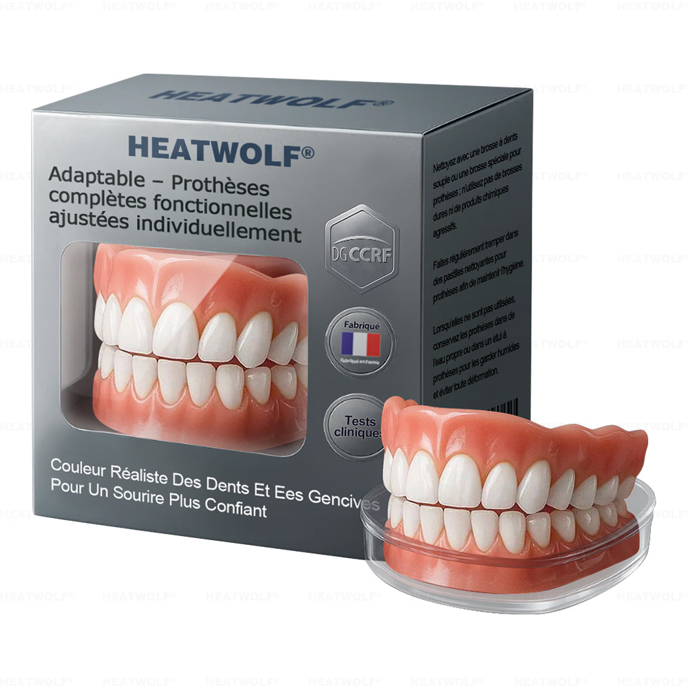 ✅ Fabriqué et expédié depuis la France | HEATWOLF® Prothèses Complètes Fonctionnelles sur Mesure et Adaptables